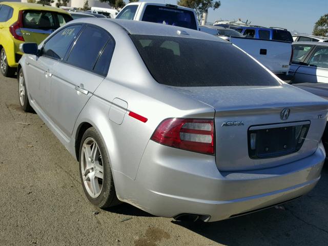 19UUA66227A030780 - 2007 ACURA TL SILVER photo 3