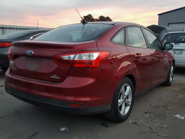 1FADP3F25EL203193 - 2014 FORD FOCUS SE BURGUNDY photo 4