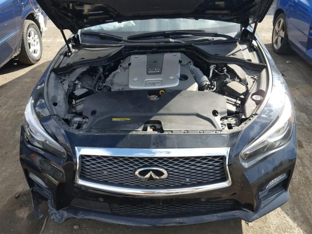 JN1BV7AR3FM415379 - 2015 INFINITI Q50 BASE BLACK photo 7