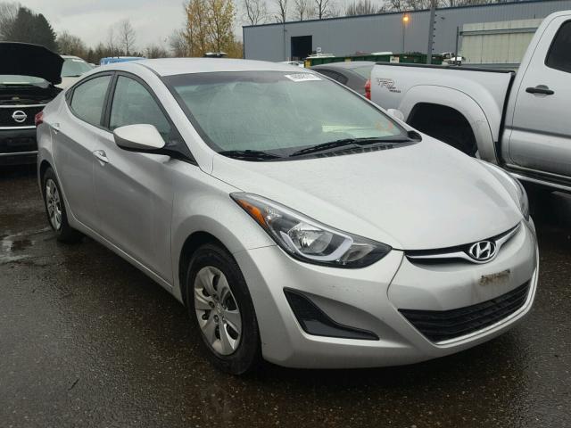 5NPDH4AE0GH698862 - 2016 HYUNDAI ELANTRA SE SILVER photo 1