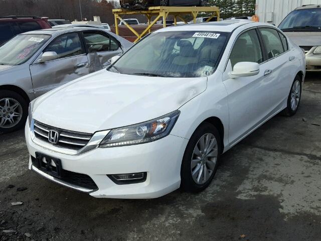 1HGCR2F89DA205006 - 2013 HONDA ACCORD EXL WHITE photo 2