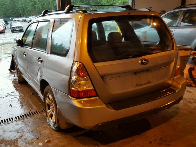 JF1SG63607H730256 - 2007 SUBARU FORESTER 2 SILVER photo 3