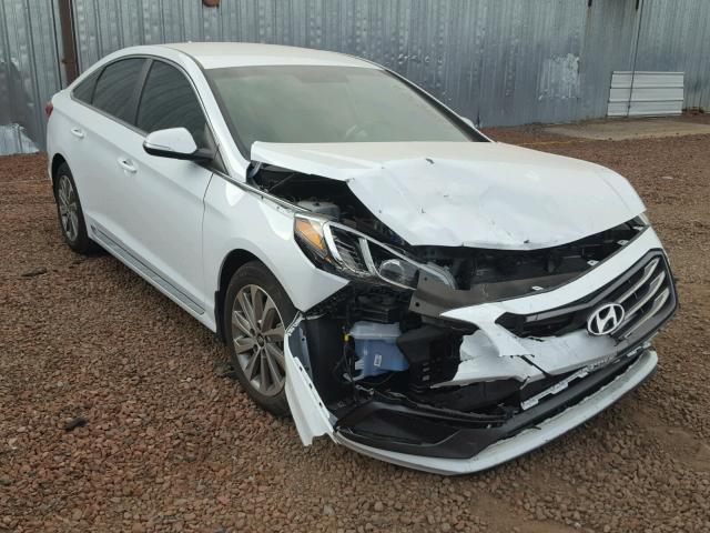 5NPE34AF6GH409236 - 2016 HYUNDAI SONATA SPO WHITE photo 1