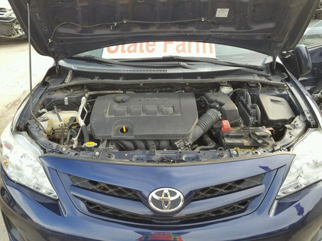 2T1BU4EE9BC650110 - 2011 TOYOTA COROLLA BA BLUE photo 7