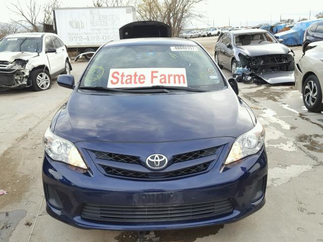 2T1BU4EE9BC650110 - 2011 TOYOTA COROLLA BA BLUE photo 9