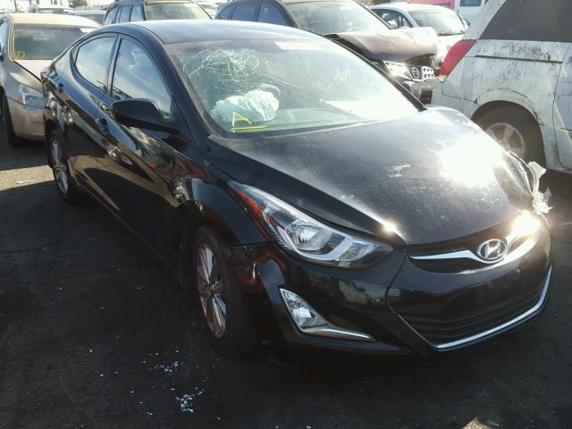 KMHDH4AE6EU172704 - 2014 HYUNDAI ELANTRA SE BLACK photo 1