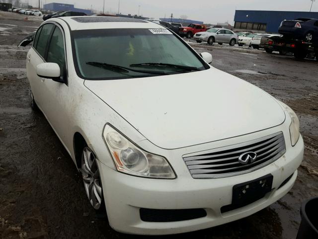 JNKBV61E37M705416 - 2007 INFINITI G35 WHITE photo 1