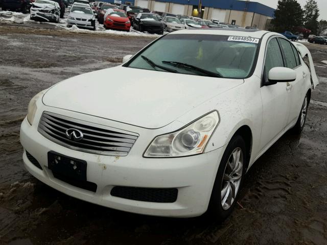 JNKBV61E37M705416 - 2007 INFINITI G35 WHITE photo 2