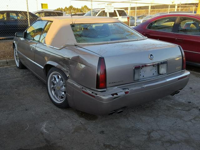 1G6EL12Y2YB701678 - 2000 CADILLAC ELDORADO E GOLD photo 3