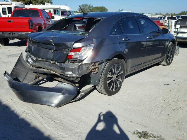 1C3CCBCG1DN503493 - 2013 CHRYSLER 200 LIMITE GRAY photo 4