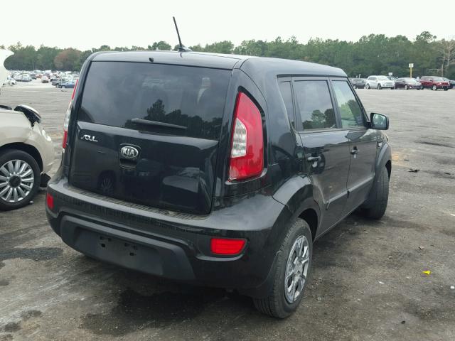 KNDJT2A54D7604214 - 2013 KIA SOUL BLACK photo 4