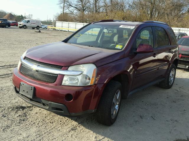 2CNDL33F886003754 - 2008 CHEVROLET EQUINOX LT MAROON photo 2