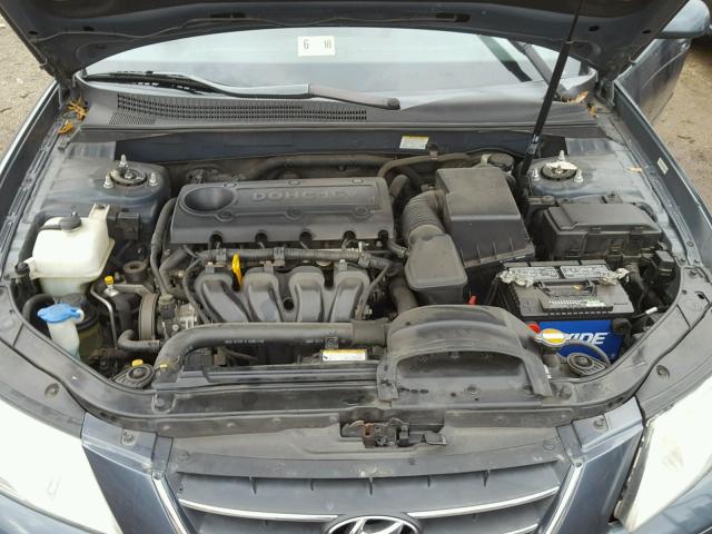 5NPET46CX9H435954 - 2009 HYUNDAI SONATA GLS BLUE photo 7