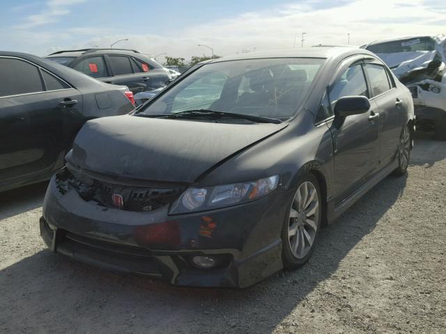 2HGFA55599H707164 - 2009 HONDA CIVIC SI BLACK photo 2