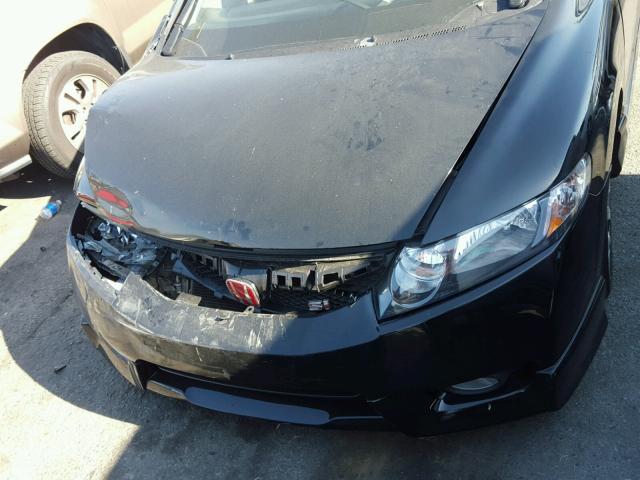 2HGFA55599H707164 - 2009 HONDA CIVIC SI BLACK photo 9