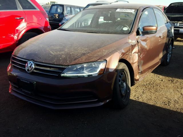 3VW2B7AJ7HM405605 - 2017 VOLKSWAGEN JETTA S 棕色 照片 2