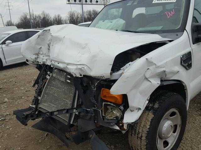 1FDSF30538EC23163 - 2008 FORD F350 SRW S WHITE photo 10