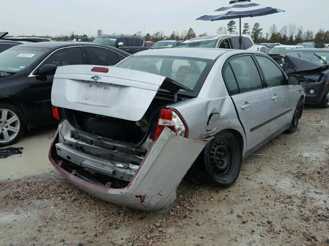 1G1ZS52F95F193195 - 2005 CHEVROLET MALIBU ვერცხლისფერი ფოტო 4