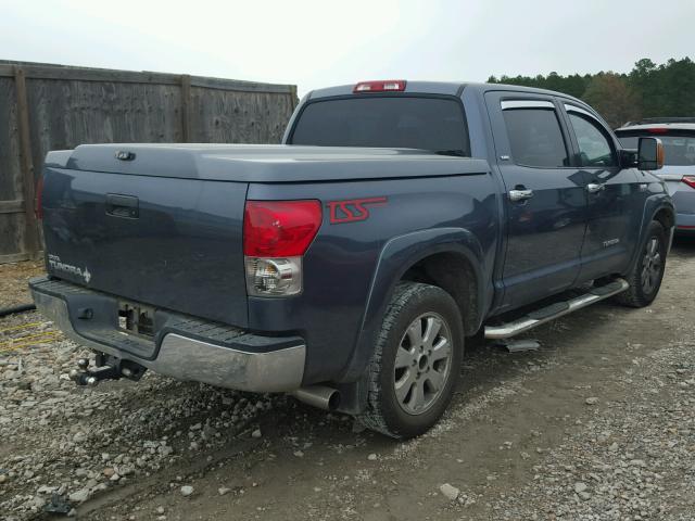 5TFEV54158X061063 - 2008 TOYOTA TUNDRA CRE BLUE photo 4