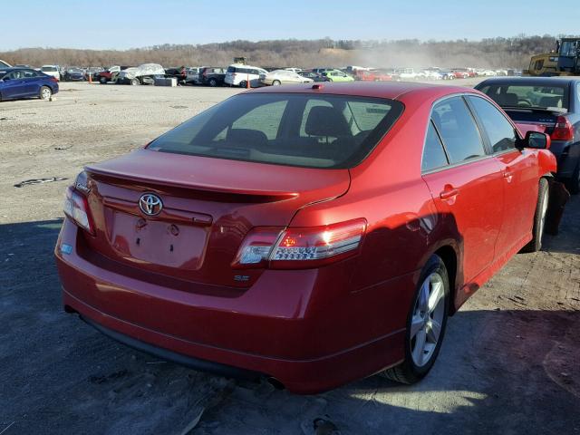 4T1BF3EK0AU064189 - 2010 TOYOTA CAMRY BASE RED photo 4