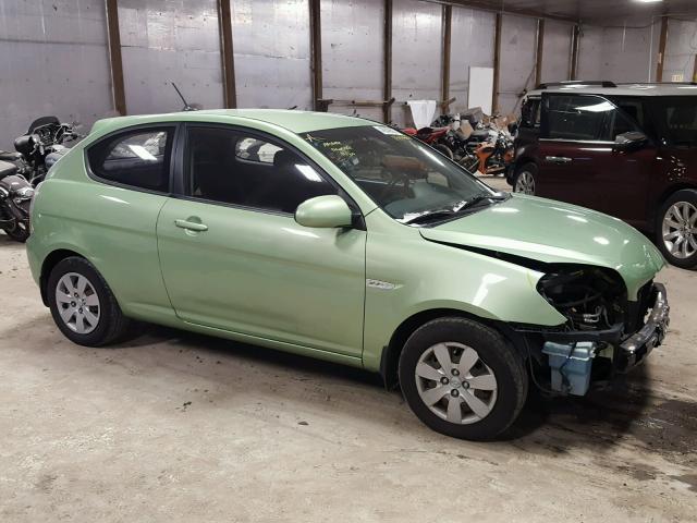 KMHCM36C29U124857 - 2009 HYUNDAI ACCENT GS GREEN photo 9