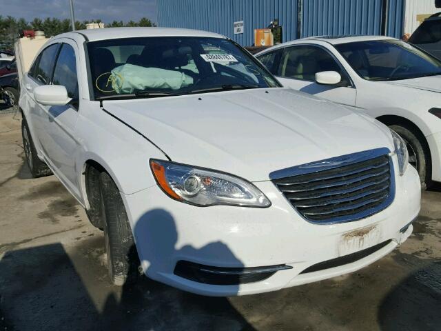 1C3CCBAB3EN168553 - 2014 CHRYSLER 200 LX WHITE photo 1