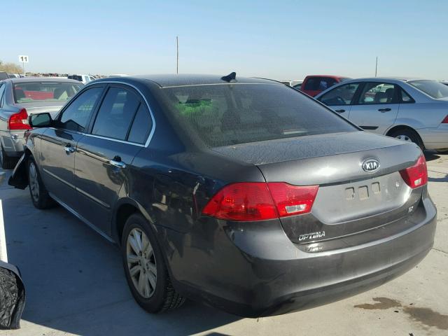 KNAGH4A86A5446867 - 2010 KIA OPTIMA EX CHARCOAL photo 3