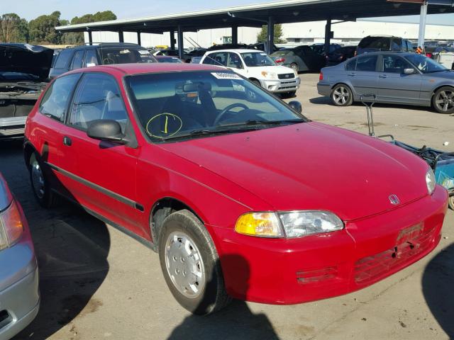 2HGEH246XPH524532 - 1993 HONDA CIVIC DX RED photo 1