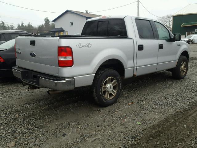 1FTPW14565KC39279 - 2005 FORD F150 SUPER SILVER photo 4