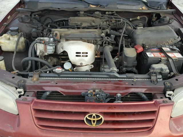 4T1BG22K5XU570296 - 1999 TOYOTA CAMRY CE RED photo 7