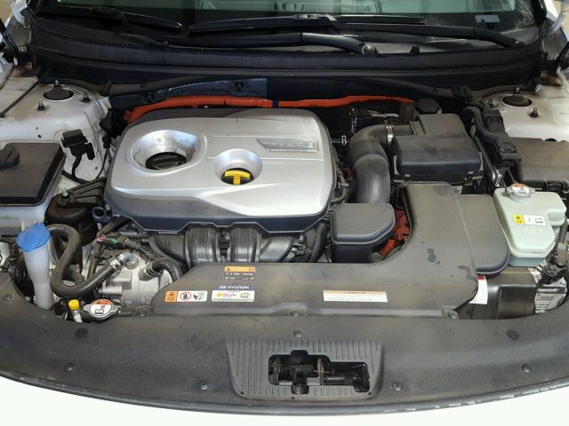 KMHE34L17GA012770 - 2016 HYUNDAI SONATA HYB WHITE photo 7