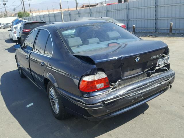 WBADN63483GS57016 - 2003 BMW 540 I AUTO BLUE photo 3