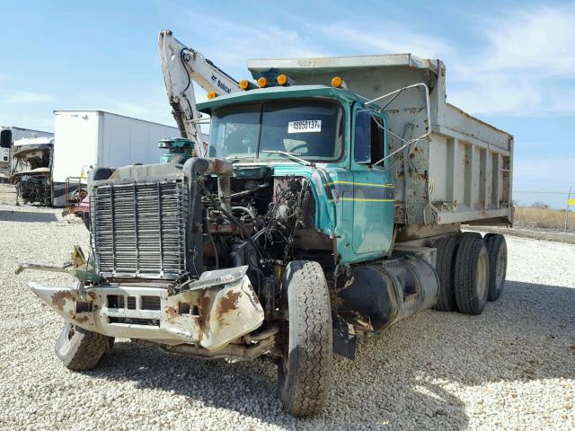 1M2N187Y8DA003883 - 1983 MACK 600 R600 TEAL photo 2