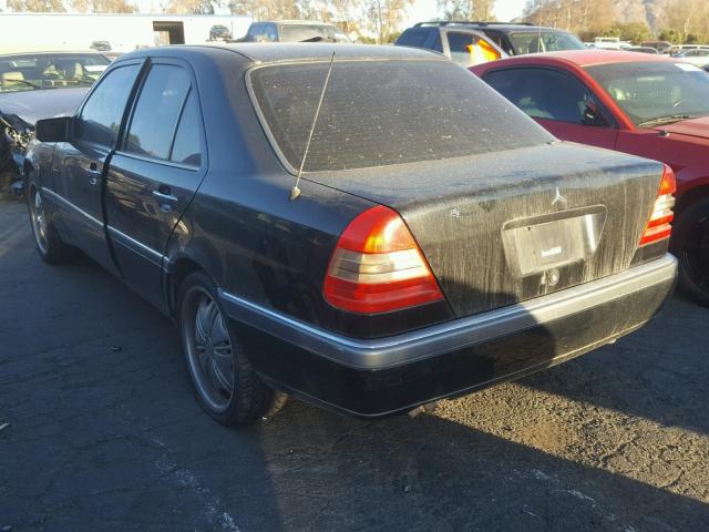 WDBHA23E5VA502506 - 1997 MERCEDES-BENZ C 230 BLACK photo 3