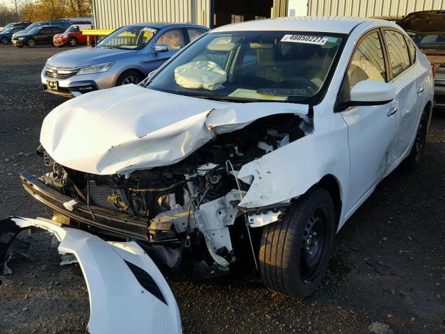 3N1AB7APXHY322927 - 2017 NISSAN SENTRA S WHITE photo 2