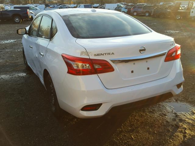 3N1AB7APXHY322927 - 2017 NISSAN SENTRA S WHITE photo 3