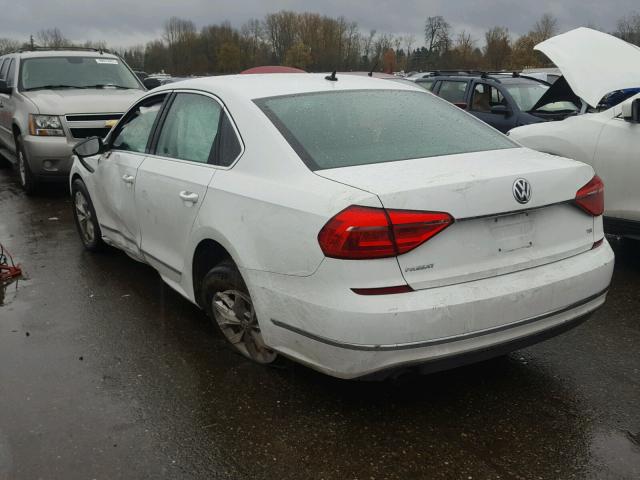 1VWAT7A37GC035430 - 2016 VOLKSWAGEN PASSAT S WHITE photo 3