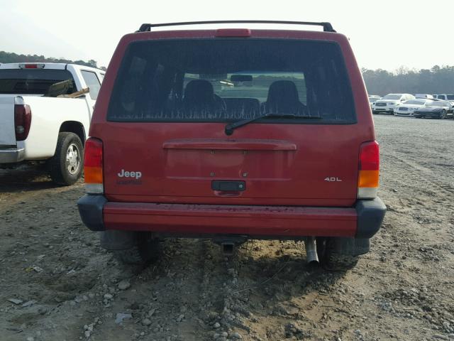 1J4FF68S9XL500906 - 1999 JEEP CHEROKEE S MAROON photo 9