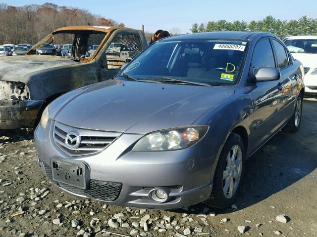 JM1BK323741211868 - 2004 MAZDA 3 S GRAY photo 2