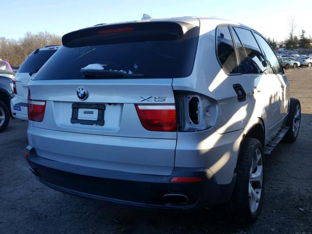 5UXFE83559L171936 - 2009 BMW X5 XDRIVE4 SILVER photo 4