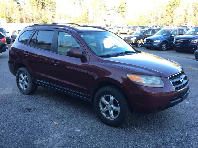 5NMSG73D97H070442 - 2007 HYUNDAI SANTA FE G BURGUNDY photo 1