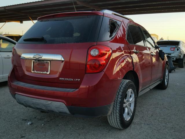 2GNALFEK5C1337627 - 2012 CHEVROLET EQUINOX LT RED photo 4