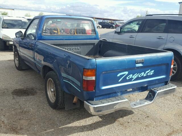 4TARN81AXPZ105385 - 1993 TOYOTA PICKUP 1/2 BLUE photo 3