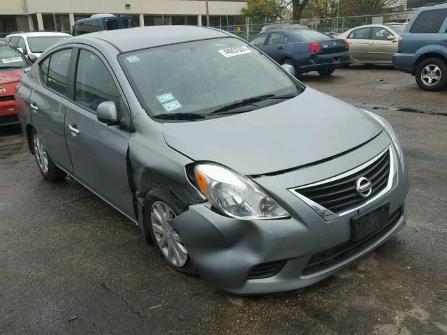 3N1CN7AP6DL886484 - 2013 NISSAN VERSA S GRAY photo 1