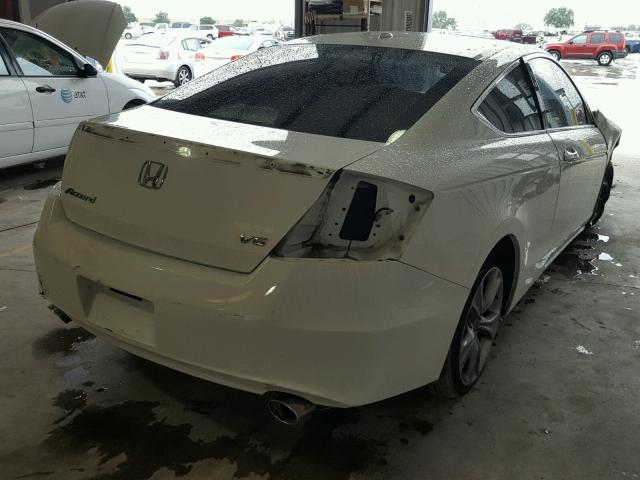 1HGCS2B85CA003935 - 2012 HONDA ACCORD EXL WHITE photo 4