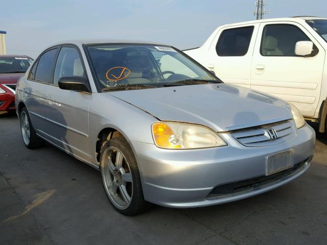 JHMES16512S001558 - 2002 HONDA CIVIC LX SILVER photo 1