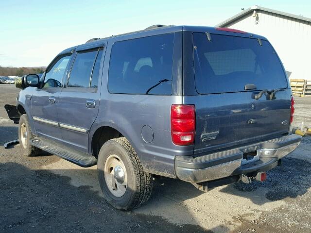 1FMPU18L8WLC05429 - 1998 FORD EXPEDITION BLUE photo 3