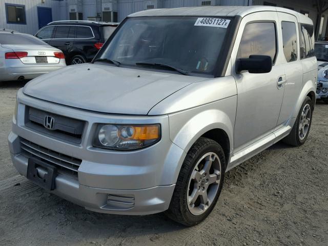 5J6YH18908L000489 - 2008 HONDA ELEMENT SC SILVER photo 2