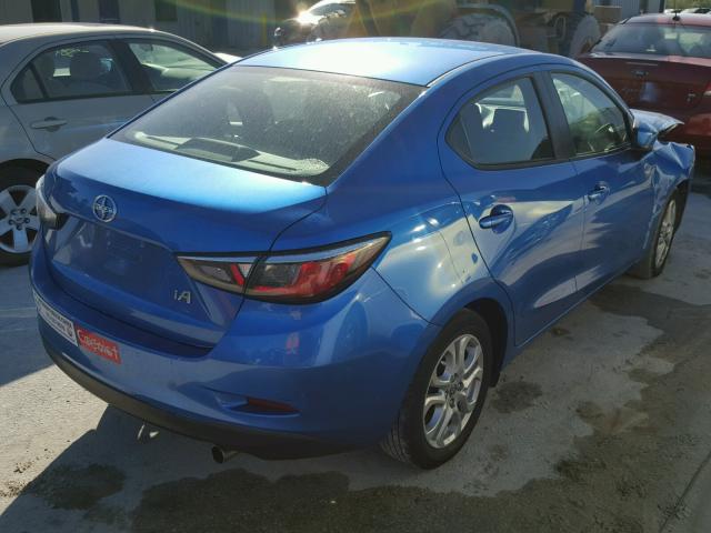 3MYDLBZV7GY113478 - 2016 TOYOTA SCION IA BLUE photo 4