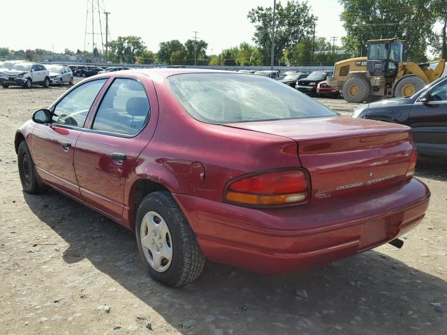 1B3EJ46X3VN664612 - 1997 DODGE STRATUS MAROON photo 3